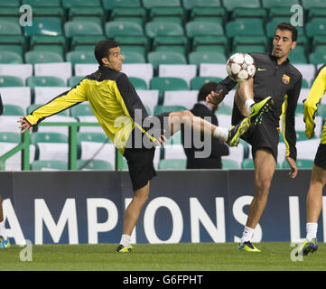 Fußball - UEFA Champions League - Gruppe H - keltische V Barcelona - Barcelona-Training und Pressekonferenz - Celtic Park Stockfoto