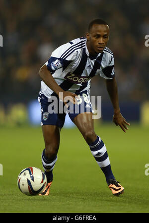 Fußball - Capital One Cup - Dritte Runde - West Bromwich Albion gegen Arsenal - The Hawthorns. West Bromwich Albion's SaidoBerahino während des Capital One Cup, dem dritten Spiel in den Hawthorns, West Bromwich. Stockfoto