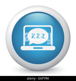 Vektor-Illustration blau glänzende Symbol. Stock Vektor