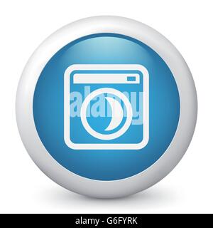 Vektor-Illustration blau glänzende Symbol. Stock Vektor