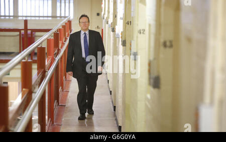 Schottlands Hauptinspektor für Gefängnisse David Strang nach der Präsentation eines Berichts an die Medien, in dem das "inakzeptable Risiko" für untragbare Gefangene hervorgehoben wurde, das durch eine Überprüfung der Zustände in HMP Barlinnie, Glasgow, festgestellt wurde. Stockfoto