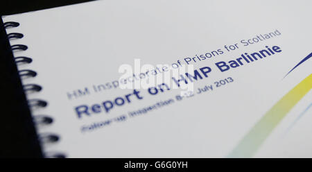 Gefängnis-Inspektor warnt vor "unannehmbares Risiko" Stockfoto