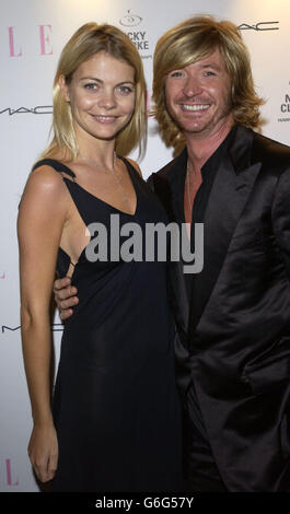 Model Gemma Kidd und Nick Clarke kommen zur 18. Geburtstagsparty des Magazins Elle, die im Mint Leaf in London stattfindet. Stockfoto