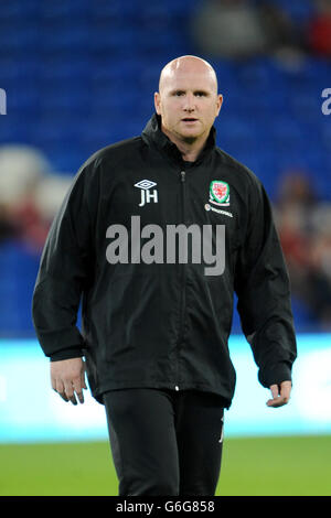 Fußball – FIFA-Weltmeisterschaft/Qualifikation – Gruppe A – Wales/FYR Mazedonien – Cardiff City Stadium. John Hartson, Trainer aus Wales Stockfoto