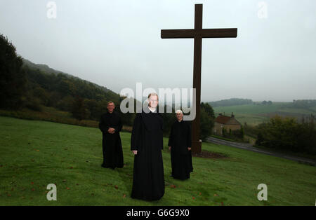 Ampleforth Kreuz abgeschlossen Stockfoto