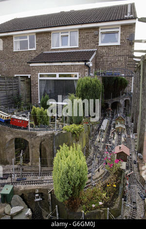 Gordon Archer Modelleisenbahn Stockfoto