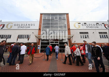 Fußball - Sky Bet Championship - AFC Bournemouth gegen Blackburn Rovers - Dean Court. Eine allgemeine Ansicht des Goldsands Stadions. Stockfoto