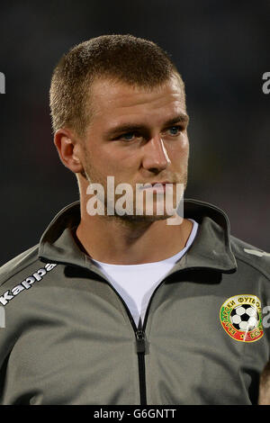 Fußball - FIFA 2014-Weltmeisterschaft - Qualifikation - Gruppe B - Bulgarien - Tschechische Republik - Vasil Levski-Nationalstadion. Ventsislav Hristov, Bulgarien Stockfoto