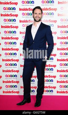 Die Inside Soap Awards 2013 - London. Ayden Callaghan bei den Inside Soap Awards 2013, Ministry of Sound, London. Stockfoto