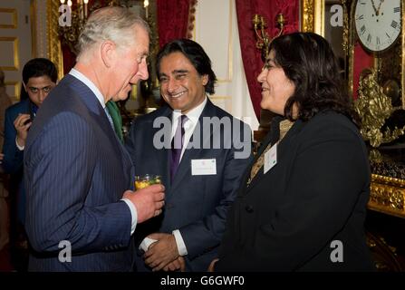 Charles Gastgeber britischen Asiaten event Stockfoto