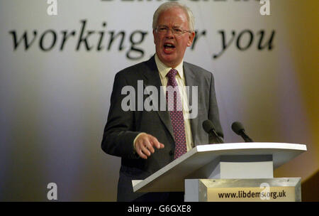 Jim Wallace Lib Dem Konferenz Stockfoto