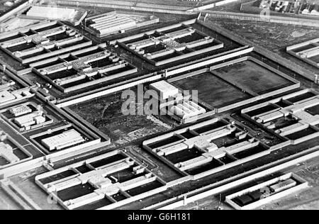 Labyrinth-Gefängnis-Nordirland Stockfoto