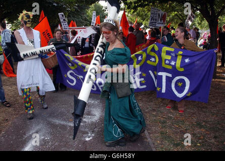 Arme Fair Demonstration Stockfoto