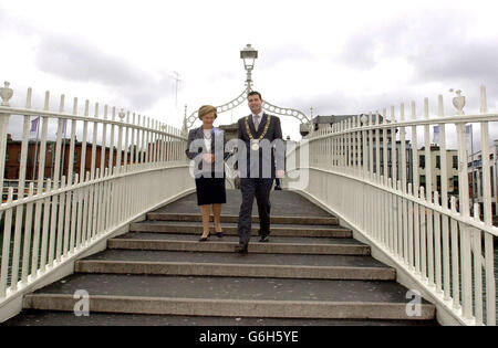 Ha'penny Brücke Stockfoto