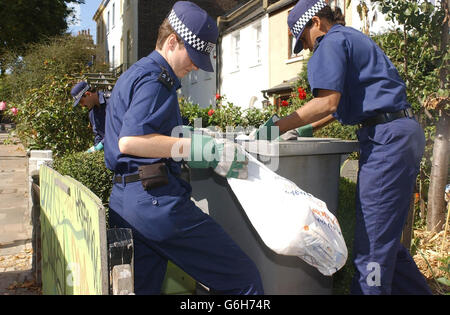 Polizei suchen Todesfälle Stockfoto