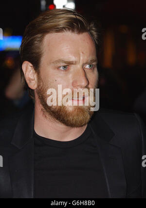 Schauspieler Ewan McGregor kommt zur Premiere seines neuen Films Young Adam im Warner Village West End im Londoner Leicester Square. Stockfoto