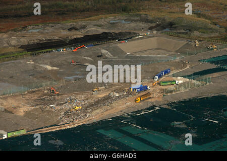 Bord Na Mona Drehid Landfill Site Lager Stockfoto