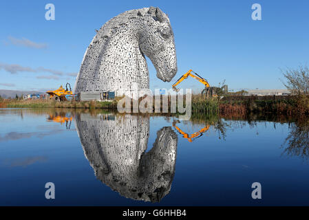 Die Kelpies - Helix - Falkirk, Schottland Stockfoto