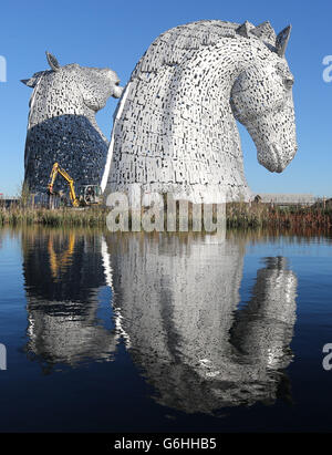 Die Kelpies der Helix Stockfoto