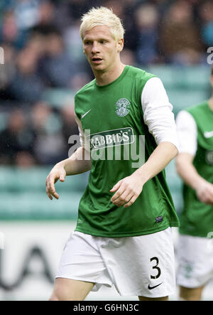 Fußball - Scottish Premiership - Hibernian V Celtic - Easter Road. Hibs Ryan McGivern während des Spiels der schottischen Premiership in der Easter Road, Edinburgh. Stockfoto