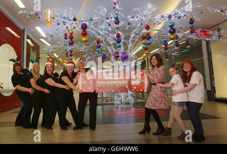 Spendenaktion Weihnachten Stockfoto