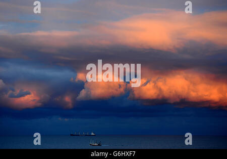 Herbstwetter am 18. Nov. Stockfoto