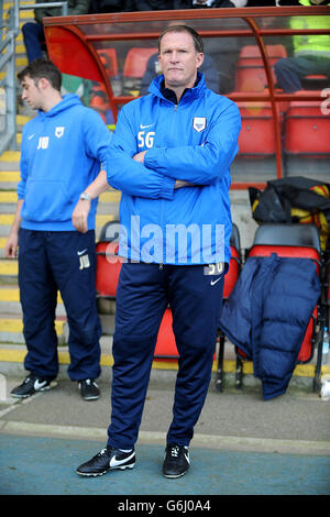 Fußball - Sky Bet Football League One - Leyton Orient / Preston North End - Matchroom Stadium. Manager Simon Grayson, Preston North End. Stockfoto