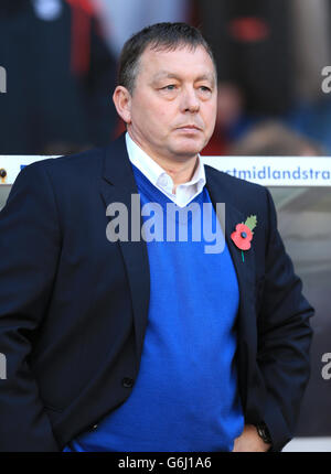 Fußball - Sky Bet Championship - Nottingham Forest / Blackpool - City Ground. Billy Davies, Manager von Nottingham Forest Stockfoto