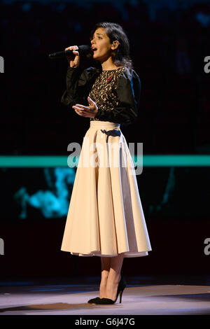 Royal British Legion Festival of Remembrance Proben Stockfoto