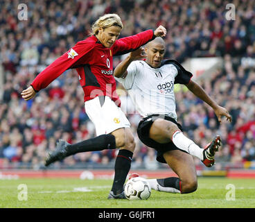 Manchester United gegen Fulham Stockfoto