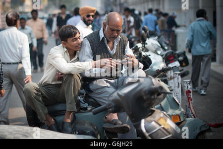 Delhis Chandni Chowk Markt Stockfoto