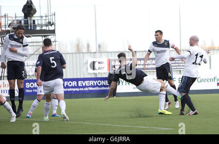 -William Hill Scottish Cup - 4. Runde - Falkirk V Rangers - Falkirk Fußballstadion Stockfoto