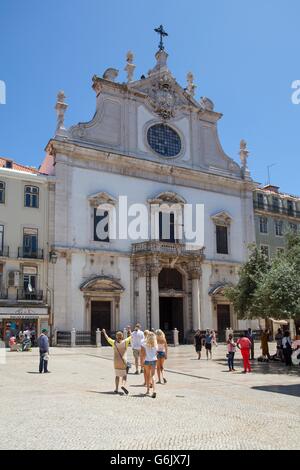 Igreja de São Domingos Kirche in der Nähe von Rossio-Platz bezeichnet man als Nationaldenkmal Stockfoto