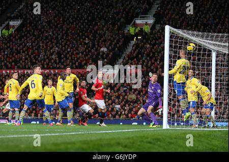 Fußball - Barclays Premier League - Manchester United gegen Arsenal - Old Trafford Stockfoto