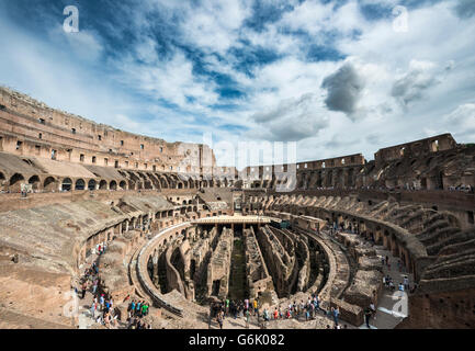 Kolosseum, Amphitheater, Interieur, Rom, Latium, Italien Stockfoto