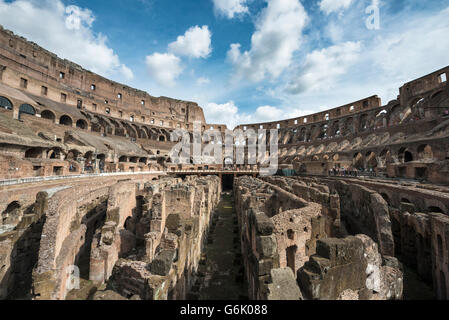 Kolosseum, Amphitheater, Interieur, Rom, Latium, Italien Stockfoto