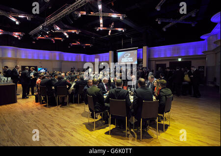 Rugby Expo 2013 - Erster Tag - Twickenham Stadium. Atmosphäre bei den Rugby Expo Awards 2013 in Twickenham. Stockfoto