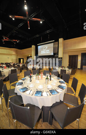 Rugby Expo 2013 - Erster Tag - Twickenham Stadium. Atmosphäre bei den Rugby Expo Awards 2013 in Twickenham. Stockfoto