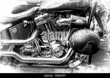 Harley in Jackson, Wyoming, USA Stockfoto