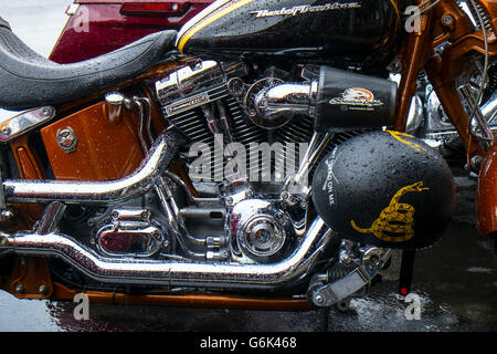 Harley in Jackson, Wyoming, USA Stockfoto