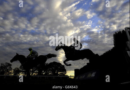 -Landschaft Regattatag - Wetherby Rennbahn Stockfoto