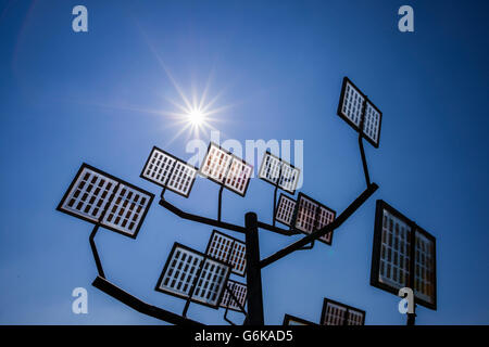 Deutschland, Ulm, solar Tree bei Solar City Stockfoto