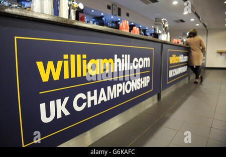 Snooker - williamhill.com UK Championships - Tag neun - The Barbican Centre Stockfoto