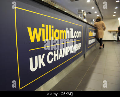 Snooker - williamhill.com UK Championships - Tag neun - The Barbican Centre Stockfoto