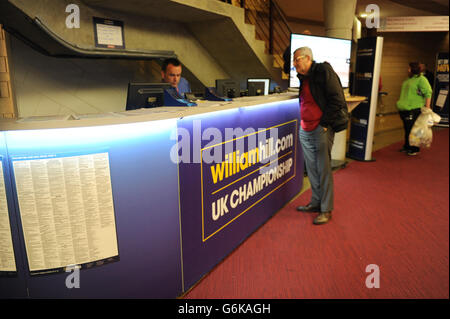 Atmosphäre im Barbican Center am 9. Tag der UK Championships williamhill.com im Barbican Center, York. Stockfoto