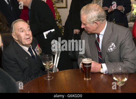 Charles-Besuch in Bedfordshire Stockfoto