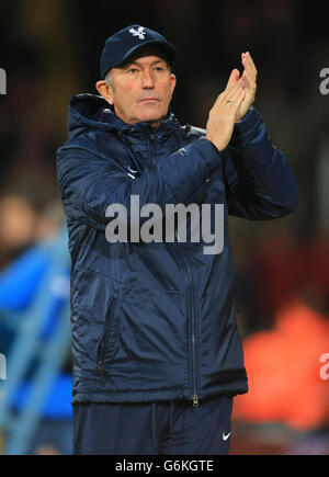 Fußball - Barclays Premier League - Crystal Palace gegen West Ham United - Selhurst Park. Crystal Palace Manager Tony Pulis während des Spiels der Barclays Premier League im Selhurst Park, London. Stockfoto