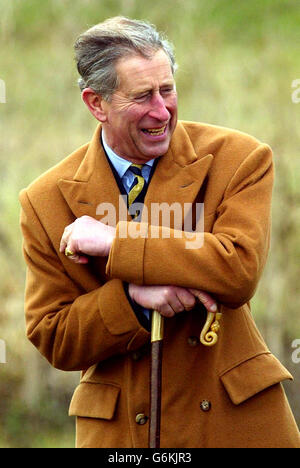 Der Prince Of Wales besucht Barton Stockfoto