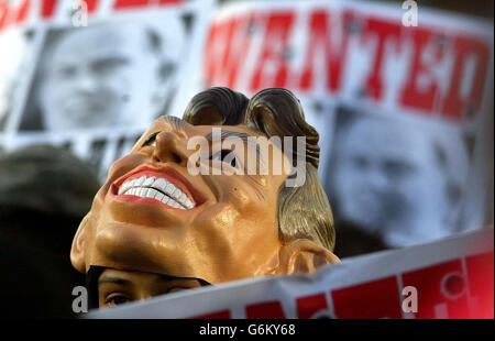 Glasgow-Bush-Besuch-Protest Stockfoto