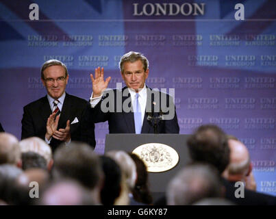 Rede von Präsident Bush festlich bewirten des Hauses Stockfoto